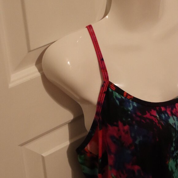 CDP & CO Spaghetti Strap Adjustable Abstract Print Tank Top Size Large - Picture 13 of 14